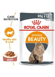 Royal Canin Feline Health Nutrition Intense Beauty Wet Cat Food (Chunks in Gravy, Adult Cats, 85 g)