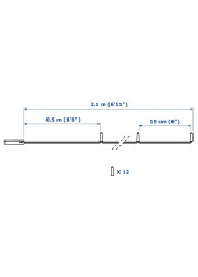 LEDFYR سلاسل إضاءة LED مع 12 لمبة