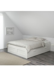 BRIMNES Bed frame with storage