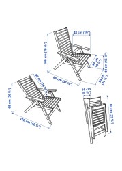 ÄPPLARÖ Reclining chair, outdoor