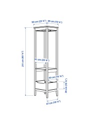 IDANÄS دولاب ملابس مفتوحة