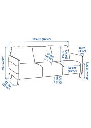 ANGERSBY 3-seat sofa