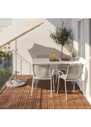 TORPARÖ Table+4 chairs w armrests, outdoor