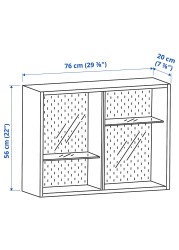 UPPSPEL Glass-door cabinet