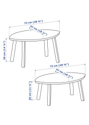 STOCKHOLM Nest of tables, set of 2