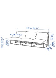 HAVSTEN 3-seat sofa, in/outdoor