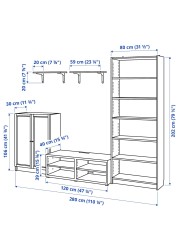 BILLY / BESTÅ TV storage combination