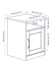 SONGESAND طاولة سرير جانبية