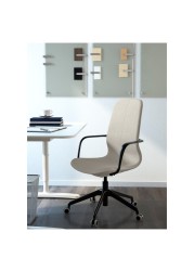 LÅNGFJÄLL Office chair with armrests