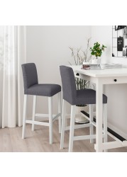 BERGMUND Bar stool with backrest