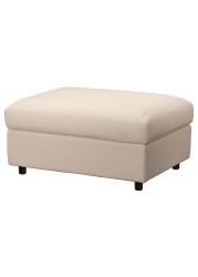 VIMLE Cover for footstool with storage