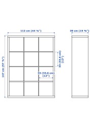 KALLAX Shelving unit with 4 inserts