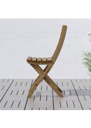 ASKHOLMEN Table for wall+1 fold chr, outdoor