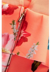 Baker by Ted Baker Orange Floral Dress