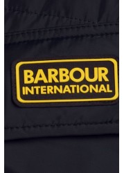 Barbour® International Black Ouston Hooded Gilet