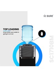 Sure Top Load Water Dispenser W/ Cabinet, SC1710BM