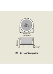 Mookie Hip Hop Trampoline - 12 feet