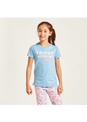 Juniors 6-Piece Printed T-shirt and Pyjama Set