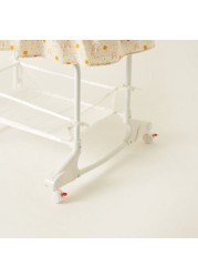 Juniors Printed Bassinet with Canopy