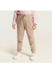 Juniors Printed Jog Pants with Drawstring Closure - Set of 3