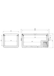 صندوق تبريد وفريزر محمول بضاغط دوميتك CFX3100 (88 لتر)