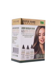 Super Nano Keratin Luxury Caviar Brazilian Kera Kit | 3x100 Ml