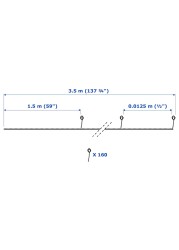 STRÅLA سلسة إضاءة LED مع 160 مصباح