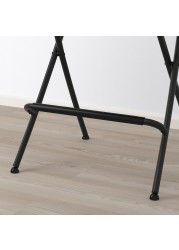 FRANKLIN Bar stool with backrest, foldable