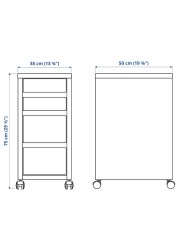 MICKE Drawer unit with drop-file storage