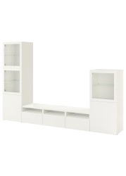 BESTÅ TV storage combination/glass doors