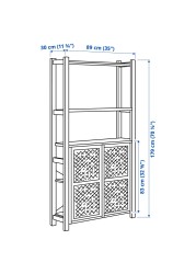 IVAR Shelving unit with doors