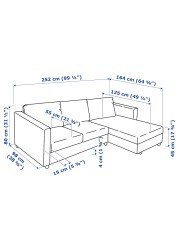 VIMLE 3-seat sofa