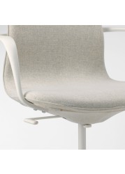 LÅNGFJÄLL Office chair with armrests