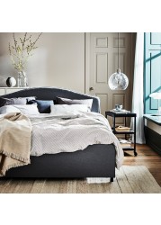 HAUGA Upholstered bed frame