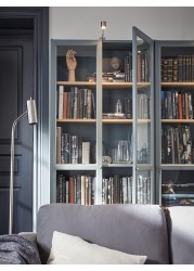 BILLY Bookcase with glass-doors