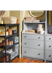 HAUGA Chest of 3 drawers with shelf