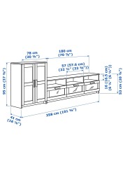 BRIMNES TV storage combination