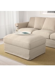 GRÖNLID Footstool with storage