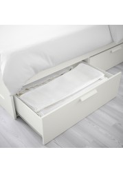 BRIMNES Bed frame with storage
