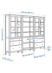 HEMNES تشكيلة تخزين مع أبواب/ أدراج