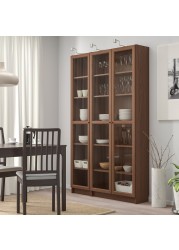 BILLY / OXBERG Bookcase with glass-doors