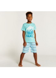 Juniors Printed 6-Piece T-shirt and Pyjama Set