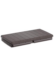 Cosmoplast Cedargrain Plastic Deck Storage Box (416 L, 129.5 x 70 x 62.5 cm)