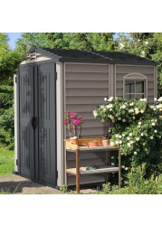 Cosmoplast StoreMate Plus Vinyl Garden Shed (182.88 x 182.88 cm)