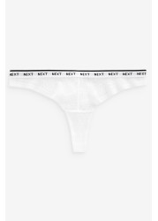 Tanga Logo Lace Knickers 4 Pack