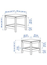 HAVSTA Nest of tables, set of 2