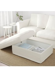 GRÖNLID Footstool with storage