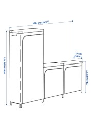 HYLLIS Shelving units with covers