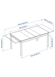 RÖNNINGE Extendable table