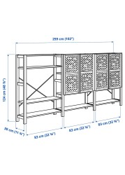 IVAR Shelving unit with doors